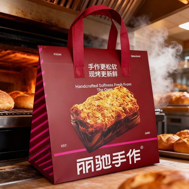 กระเป๋าโท้ต Takeaway หุ้มฉนวน PP เคลือบ BOPP ลามิเนต