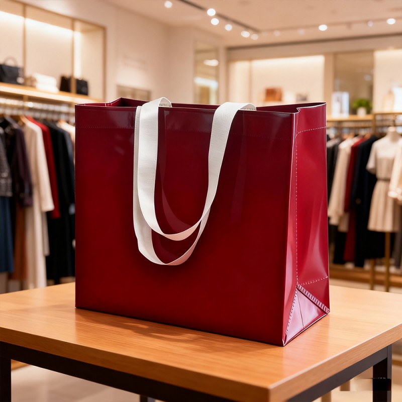 ถุง Takeaway กระดาษคราฟท์ลามิเนต PP